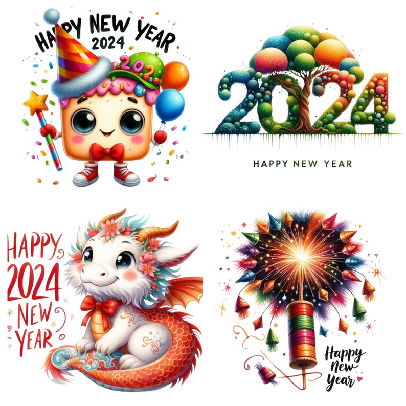 Gelukkig Nieuwjaar Clipart, Gelukkig Nieuwjaar Png, Nieuwjaar 2024