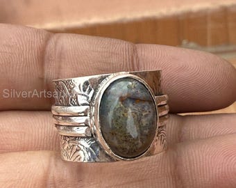 Anello Punta Argento 925 Regolabile – Zirconi Cubici, Fatto A Mano USA, EJewelryPlus