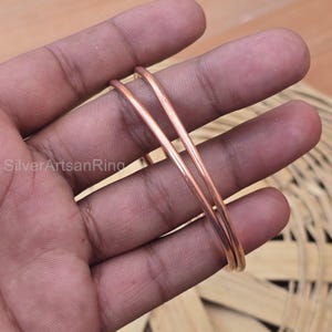 Set Of 2 Bangle, Solid Copper Bangle, Handmade Women Bangle, Pure Copper Bangle, Wedding Bangle, Lovely Bangle, Popular Gift Bangle, CM400