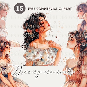 Dromerig meisje opzoeken aquarel clipart, romantische gratis commerciële png, vintage muur leunend, kin omhoog meisje, vrouwelijke afbeelding, sterrenkijken