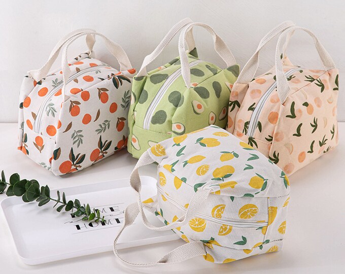 Lunch Bag Insulated Mustard Floral - Etsy