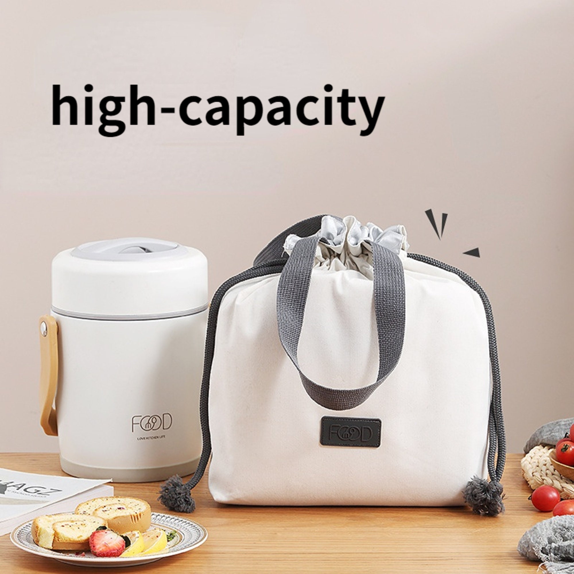 insulated drawstring cooler bag