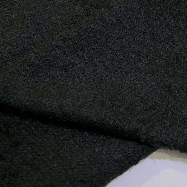 Black Tweed Cotton&Wool Fabric,Knitted,Coat,Dress,Ensemble,Skirt,Autumn and Winter Fabric,High Quality,Sewing,Apparel Fabric by the yard