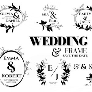 Wedding Frame - Wedding svg, Bride svg, Huwelijk Svg, Wedding Monogram, Bruidegom svg, Wedding Signs, Welkom bij onze Wedding svg, Wedding Favors