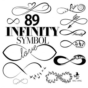 Infinity Symbol - Unendlich Zeichen, Infinity svg, Infinity Tattoo-Design, Infinity Liebe svg, Infinity Zitat, Love Infinity, Forever Symbol,