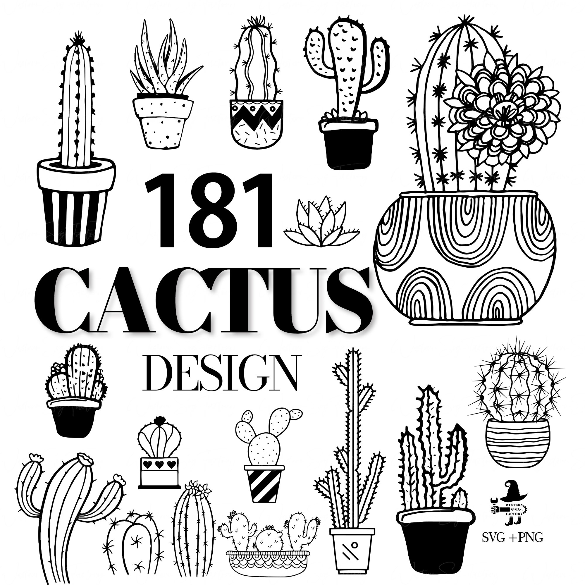 Cactus Design - 181 Cactus SVG, Cactus Svg, Cactus Silhouette, Cactus  Print, Cactus Clipart, Cactus Png, Cactus Tattoo Design, Plant, Summer -  Etsy