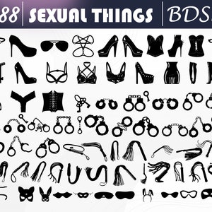 BDSM Sexual Things - Bdsm Svg, Bondage Svg, Sexual Svg, Adult Sex Toys
