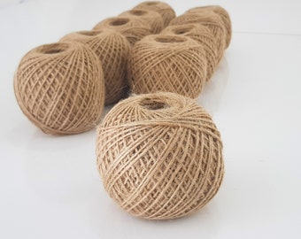 Jute String Twine String 1100 yards. 1 mm Natural Jute Twine String for Gift Wrapping, Home, Garden and Christmas Decor. 10 pcs