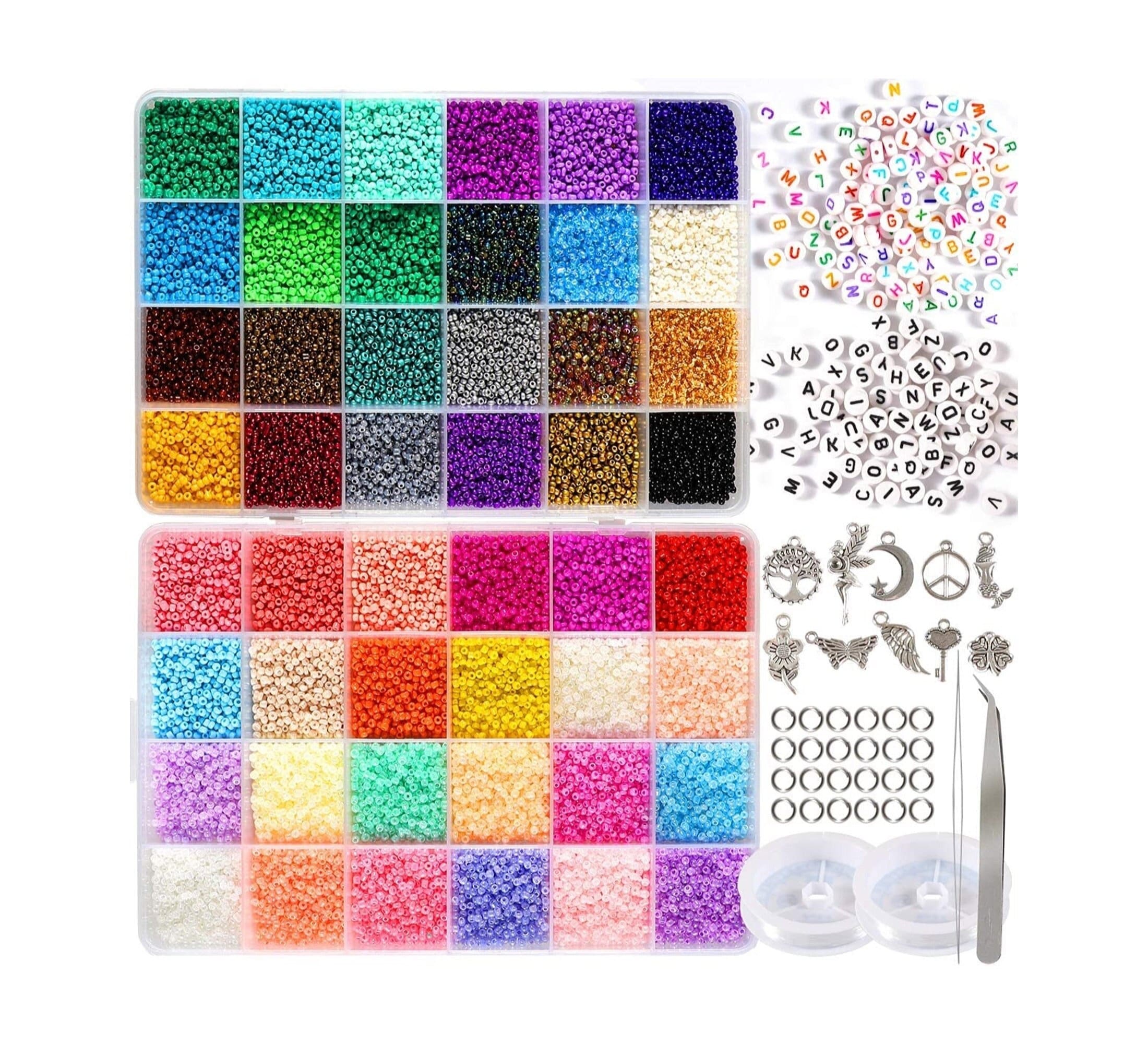 DIY Clay Beads Kit Flat Polymer Clay Spacer Heishi Beads Set for Jewelry  Making Preppy Bracelets Necklace Earring 