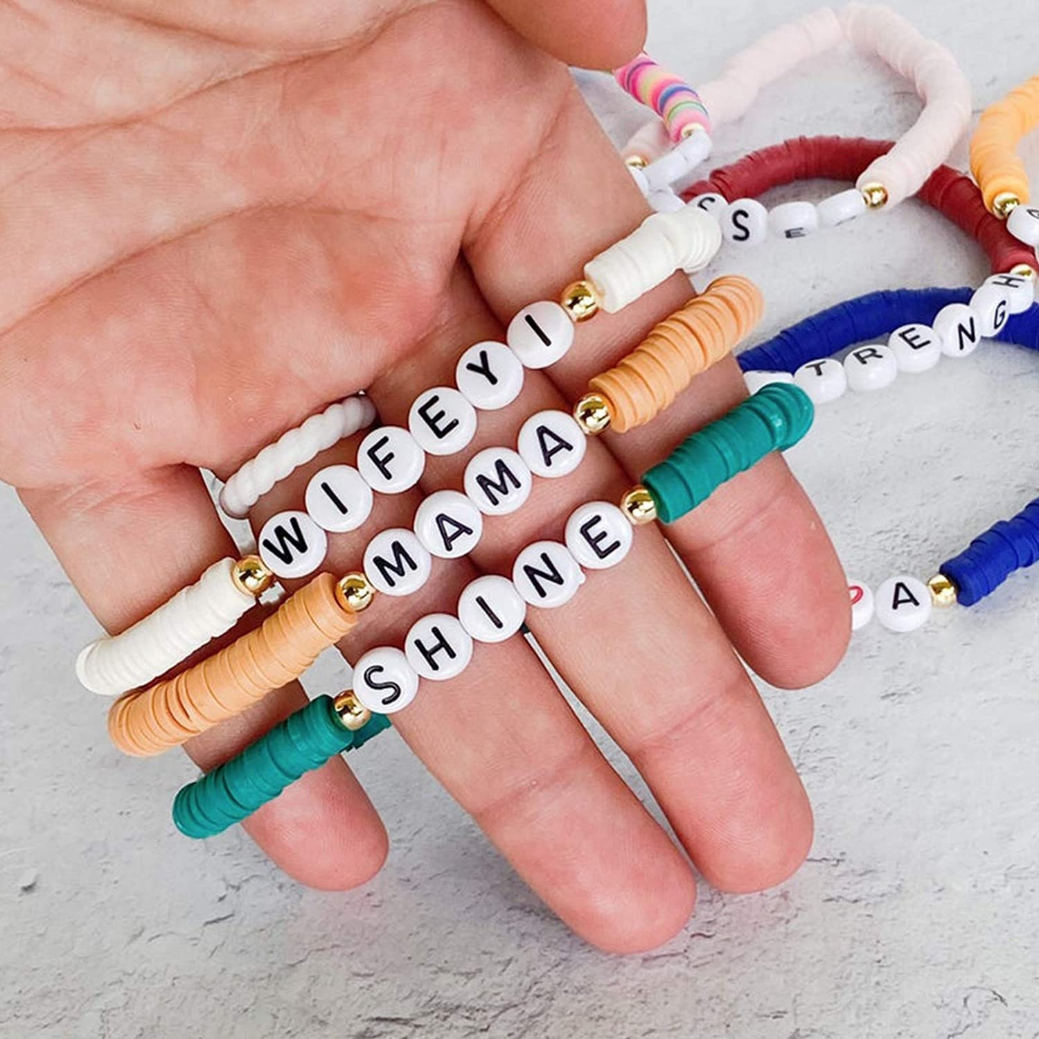 DIY Bracelet Kit, Clay Bead Bracelet Kit, Heishi Bead bracelet kit,  bracelet kit for kids, bracelet making kit, je…