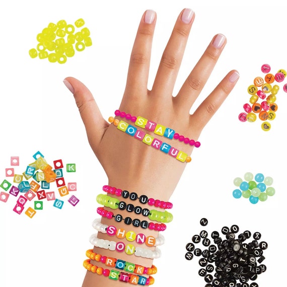 DIY Colorful Beads Bracelet Making Kit for Girls Birthday Gift