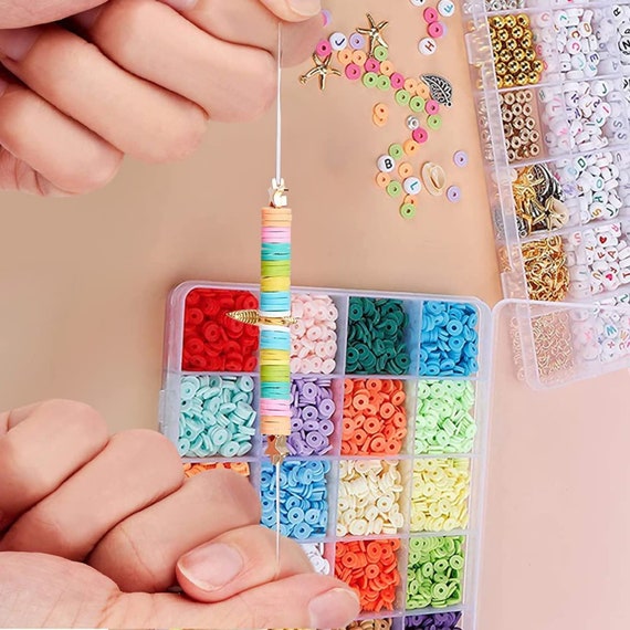 Bracelet Making Kit Bead Kit, Bead for Bracelet, 6000 Beads, Kids