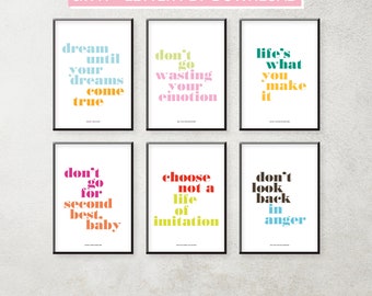 6 letras imprimibles A4 y letras estadounidenses que alientan citas - 6 letras imprimibles A4 y letras estadounidenses que alientan citas