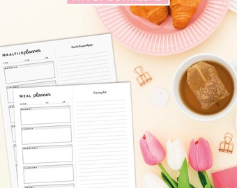 Printable A4 Meal Planner PDF - Printable meal planner - Convenient and Easy to Use!