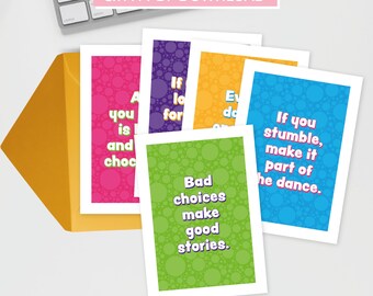 5 tarjetas de aliento imprimibles (A4–>A5) - 5 tarjetas de aliento imprimibles (A4–>A5)