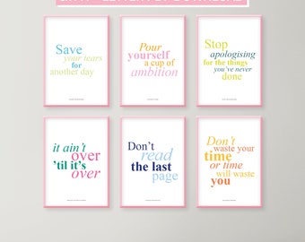 6 letras imprimibles A4 + letras de EE. UU. que alientan - 6 letras imprimibles A4 + letras de EE. UU. que alientan citas