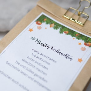 15 Minuten Weihnachten in der Tüte, Weihnachtsgeschenk, Weihnachtsbox