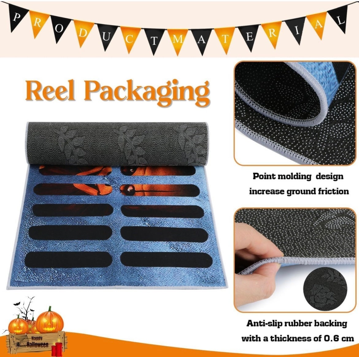 Halloween 3D Clown Doormat - Creepy Illusion Drain Doormat For Indoor & Outdoor Decor