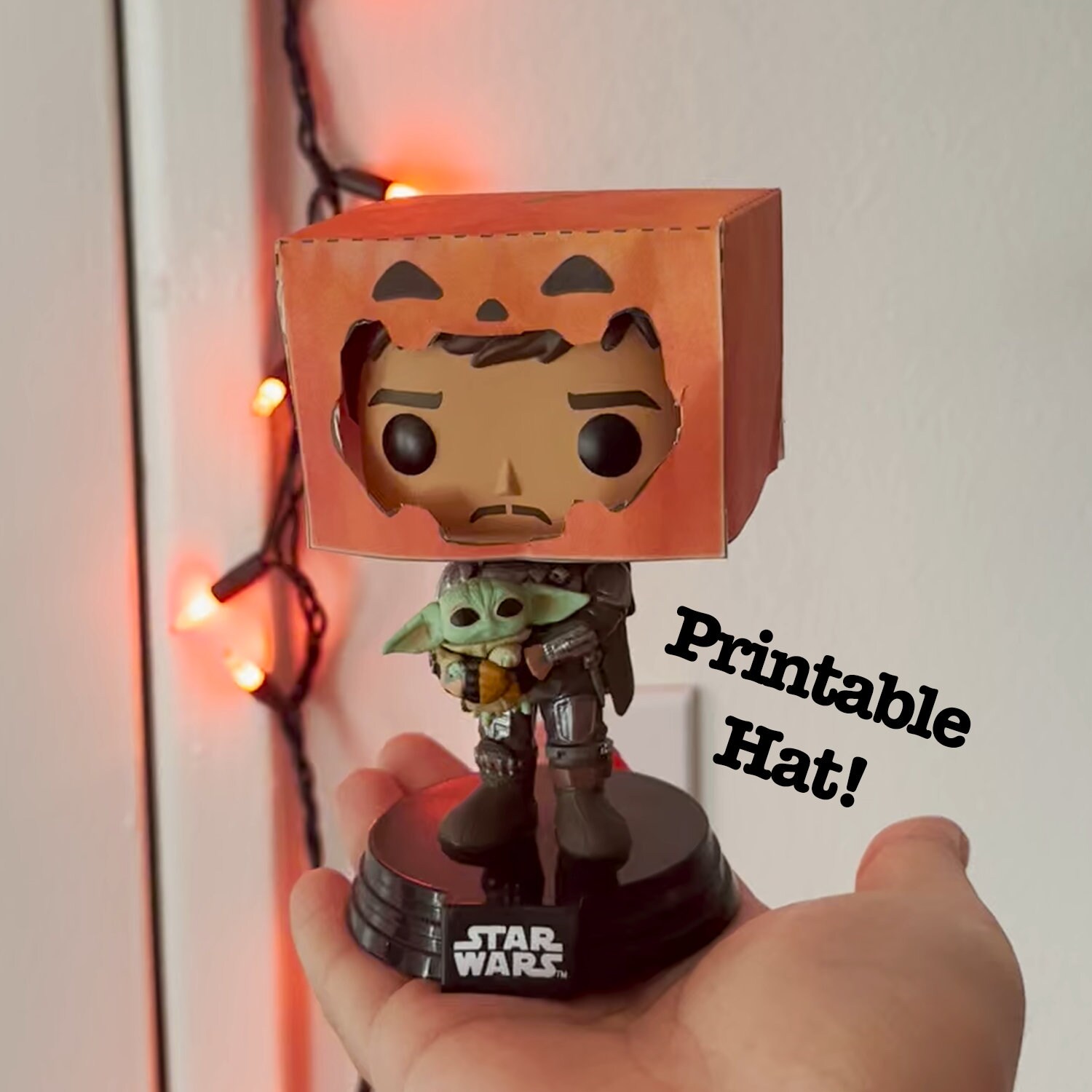 Funko Pop Printable Halloween Hat Jack-o-lantern Hat Template - Etsy