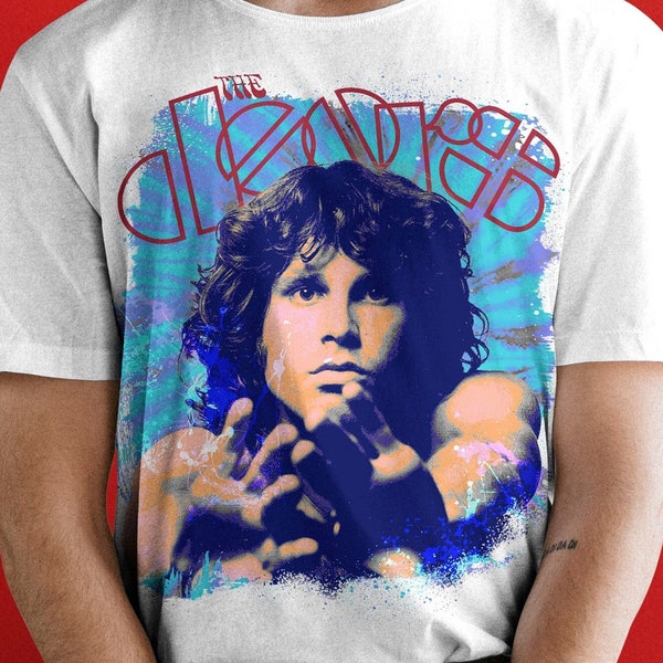60's The Doors Jim Morrison PNG for sublimation print file for t shirts, wall poster, patch, vintage rock band tee design