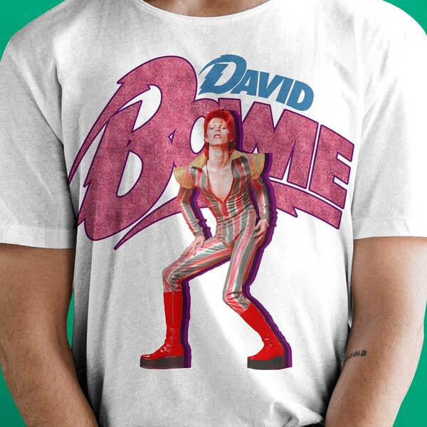 David Bowie graphic design PNG for sublimation use, Ziggy Stardust Vintage rock design for shirts, music gifts, poster, badge, sticker