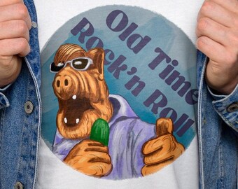 Singer Alf t shirt PNG, Hey Willie Rock n Roll music gifts, 80s tv series gifts, vintage sweatshirt digital design, sublimation, dtf, dtg