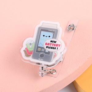 Heart Monitor Abzeichen Reel, einziehbar, niedliche Pflegegeschenke, medizinischer Humor, Med Surg Nurse, Punny Badge Reels, Telemetrie