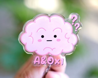 A&Ox1 Brain Badge Reel, Nursing, Neuro, Registered Nurse, Nursing Gift, CNA, LPN, Nurse Humor, Medicine, RN,