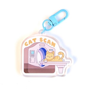 CAT Scan Keychain, Radiology, CT Tech, Rad Tech, Radiology Keychain, Cute Nursing Gifts, Custom Keychain