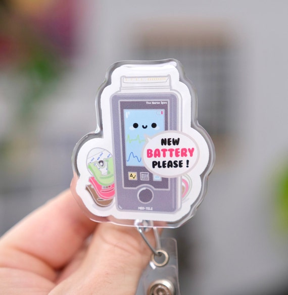 Heart Monitor Badge Reel, Retractable, Cute Nursing Gifts, Medical