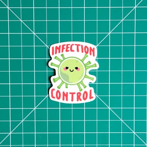 Sticker Infectioase Infection Control Vinyl Sticker, Healthcare Worker Gift - Etsy