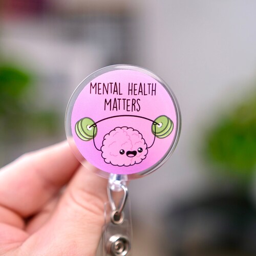 Carrete de insignias de salud mental, carrete de insignias de enfermería, enfermero psiquiátrico, rehabilitación, enfermero practicante psiquiátrico