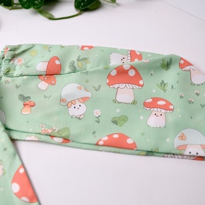 Mushroom Scrub Cap, Custom Scrub Caps, Scrub Caps for Women Ponytail, Surgical Cap