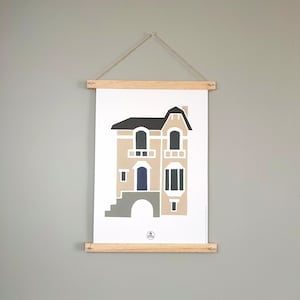 La Maison Malouine affiche ou carte collection Bord de mer décor Saint Malo Bretagne
