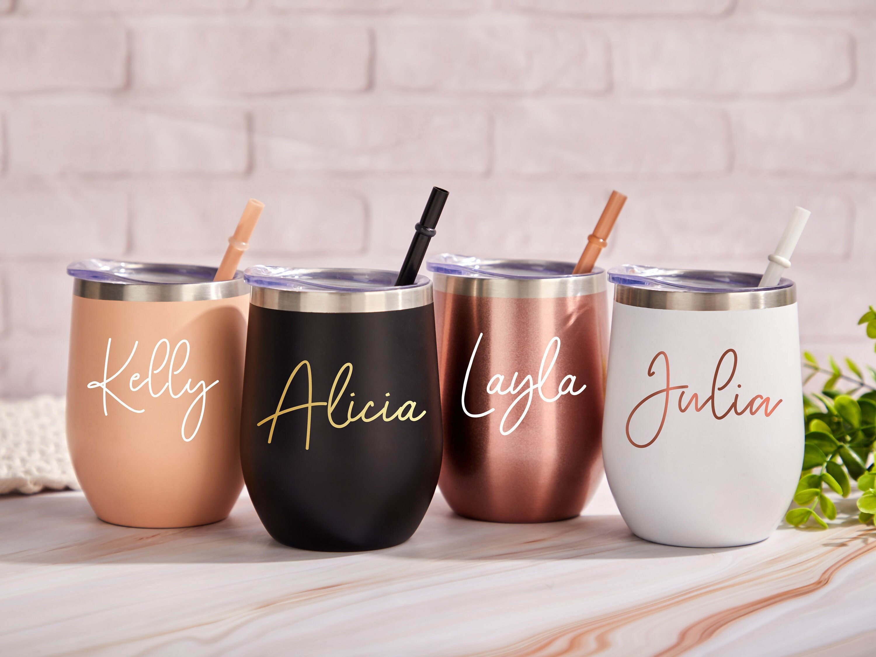 Personalised Glass Tumbler With Dome Lid. Custom 450ml Cup With Lid &  Straw. Viral Cold Cup. Bubble Tea/coffee Glass. Gifts for Her. 16oz 