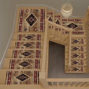 Brown Rug, Stair Treads Rug, Faded Rug, Modern Rug, Oushak Rugs, Easy To Clean Rug, Non-Slip Carpet, Gift For Him, Stair Rug, Classic Rug,