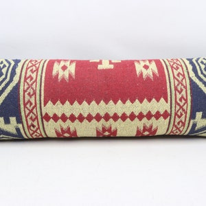 Turkish kilim pillow cover, Handmade lumbar pillow, Tribal pillow, Anatolian pillow, Natural wool pillow, 12x36 inches pillow cover 0241