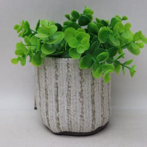 Rustic decor plant cover, Plant essentials, Flower pot cover, Balcony decor, Indoor planter, Storage bag, Boho basket, 5 x 5 inches no25