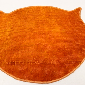 Dog lover gift, Cat lover gift, Pet gift, Pet placemat, Water bowl mat, Food bowl rug, Cat shaped dog mat, Pet food mat, Puppy gift, 0114
