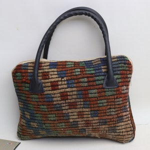 Einzigartige Kelim Tasche, Handgemachte Tasche, Geometrisches Design, handgemachte Kelim Tasche, 10x14 "Tasche, Einzigartige Tasche, Handtasche, Modetasche, Trend Taschen, 0110