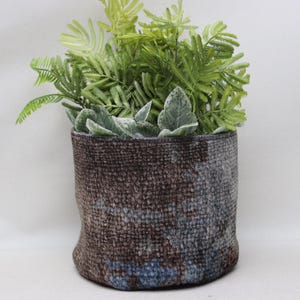 素朴な装飾の植物カバー、植物の必需品、植木鉢カバー、バルコニーの装飾、屋内プランター、収納バッグ、ボヘミアンバスケット、5 x 5インチ no66