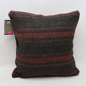 Aztec kilim pillow, Organic kilim pillow, Throw pillow, Tribal kilim pillow, Ethnic kilim pillow, Wool pillow 16x16 inches pillow cover 1256