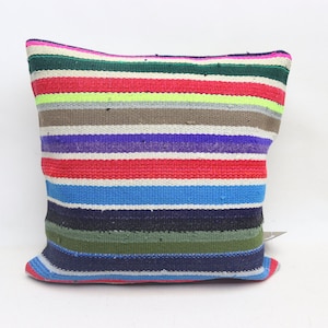 Livingroom kilim pillow, Organic kilim pillow, Decorative pillow, Throw pillow, Sofa pillow, Turkish pillow, 16x16 inches pillow cover 0662