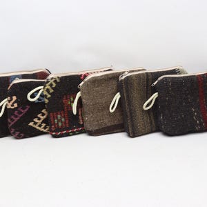 Brautjungfer Geschenke, Handgemachte Geldbörse, Kosmetiktasche, 6 Stück Kelim Geldbörse, 20x23cm Handgemachte Geschenke, Vintage Geldbörse, Boho Dekor Brieftasche, 0020
