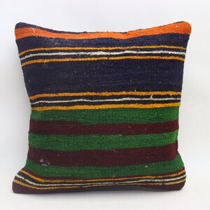 Livingroom kilim pillow, Organic kilim pillow, Decorative pillow, Throw pillow, Sofa pillow, Turkish pillow, 16x16 inches pillow cover 0401