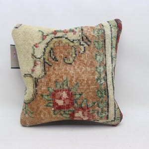 Oriental rug pillow, Home design rug pillow, Ethnic rug pillow, Decorative wool rug pillow, Throw pillow, 14x14 inches pillow cover 0267