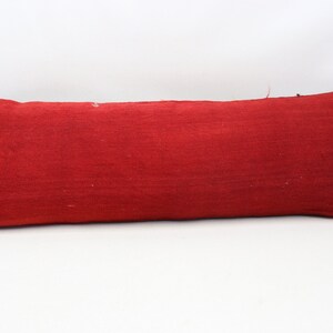 Turkish kilim pillow cover, Handmade lumbar pillow, Tribal pillow, Anatolian pillow, Natural wool pillow, 12x36 inches pillow cover 0529