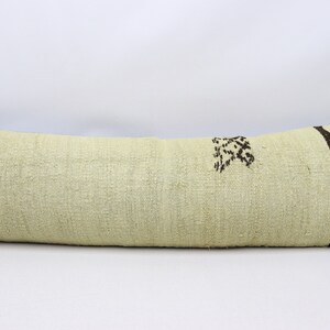 Boho decor pillow, Handmade kilim pillow, Ethnic kilim pillow, Lumbar kilim pillow, Rustic kilim pillow,, 12x42 inches pillow cover 0019