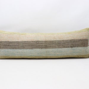 Turkish kilim pillow cover, Handmade lumbar pillow, Tribal pillow, Anatolian pillow, Natural wool pillow, 12x36 inches pillow cover 0006