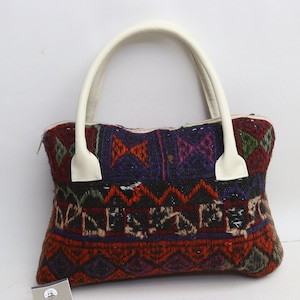 Boho Tasche, Vintage Tasche, Boho-Stil, Bio-Wolltasche, Handgemachte Tasche, handgemachte Tasche, 26x35 cm Tasche, 0108